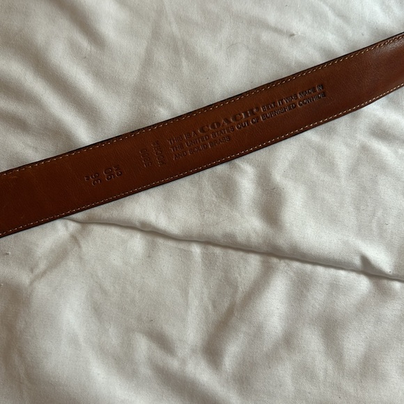 VINTAGE MOCHA COACH BELT - Picture 5 of 8